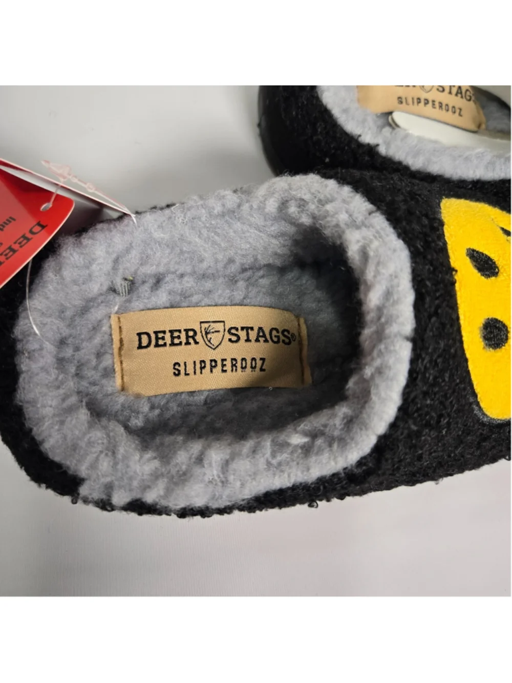 Deer Stags Lil Wink Slippers Kids 12 Black Indoor Outdoor Unisex Shoes NWT